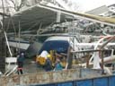 Bootshalle zerstört